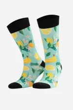 Chaussettes fantaisie unisexes en coton à motif jasmin, multicolores