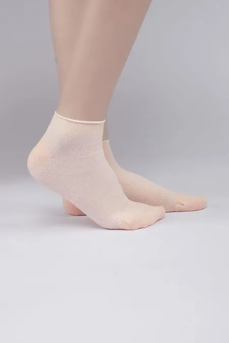 Aytuğ Women's Modal Single Sneaker Socks Salmon