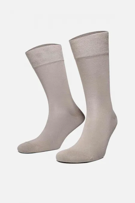 Aytuğ Men's Bamboo Single Super Thin Sock Beige