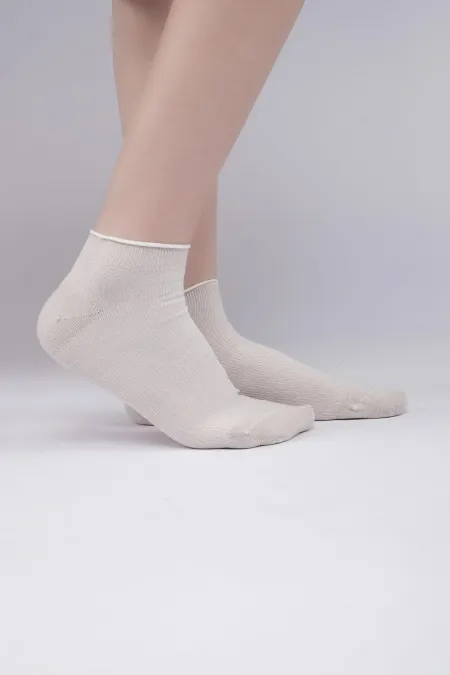 Aytuğ Women's Modal Single Sneaker Socks Grey