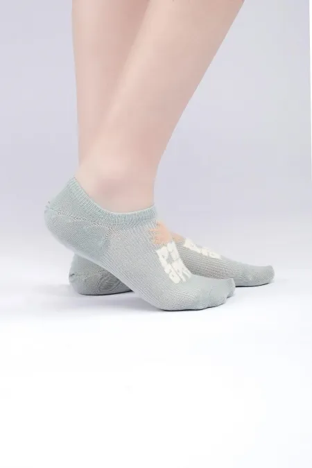 Aytuğ Women's Cotton Single No Show Socks Aqua