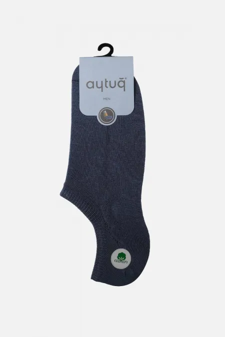 Aytuğ Men's Cotton Single No Show Jean Socks