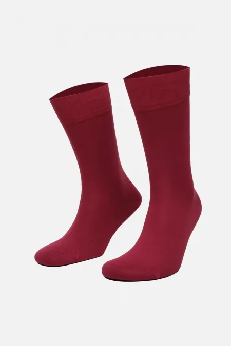 Aytuğ Men's Cotton Single Socket Socks Red