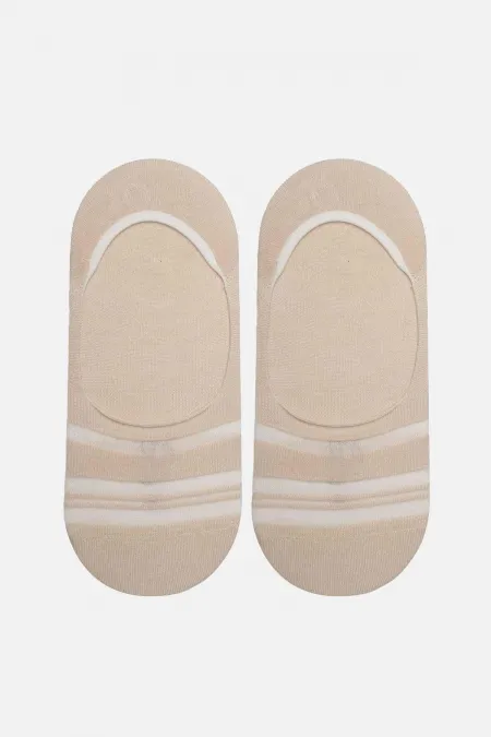 Aytuğ Women's Modal Single Ballet Socks Beige