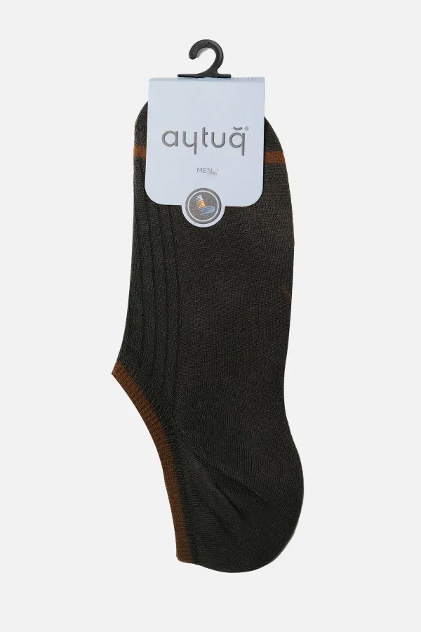 Aytuğ Men's Modal Single No Show Socks Khaki