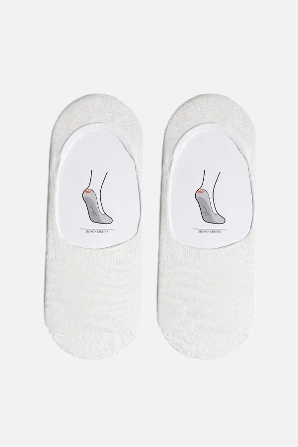 Aytuğ Men's Modal Single Ballet Socks, Ecru