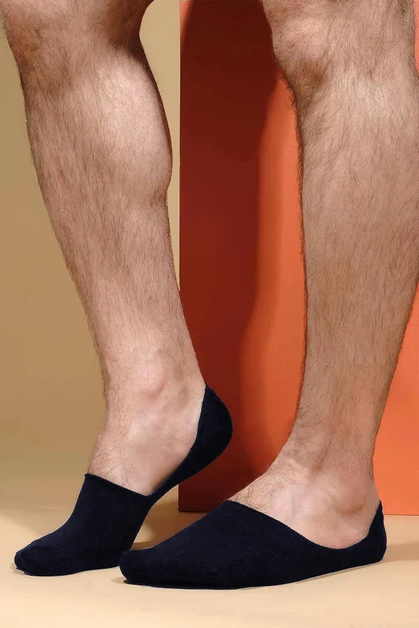 Aytuğ Men's Cotton Single Ballet Socks Navy Blue