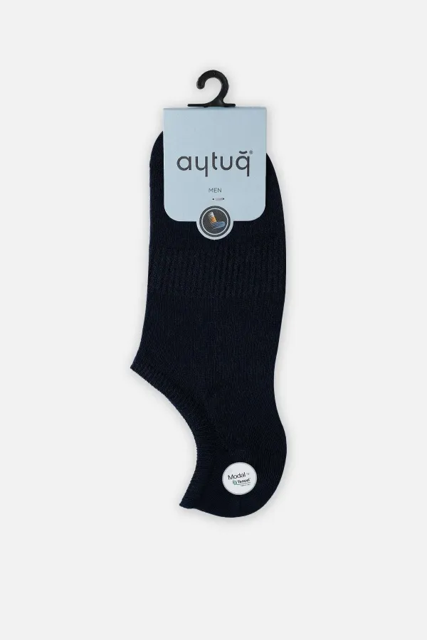 Aytuğ Men's Modal Single No Show Socks Navy Blue