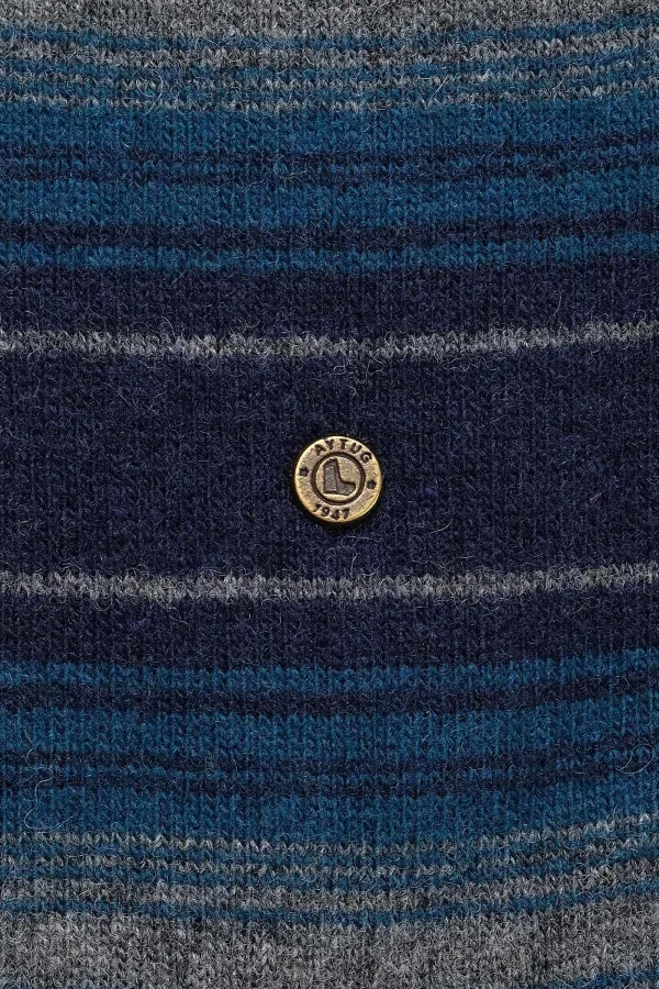 Aytuğ Men's Lambswool Single Socket Socks, Smoke Grey