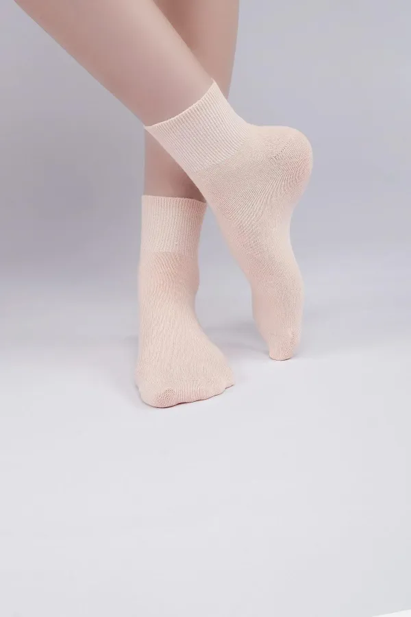 Aytuğ Women's Bamboo Single Short Ankle Socks Salmon