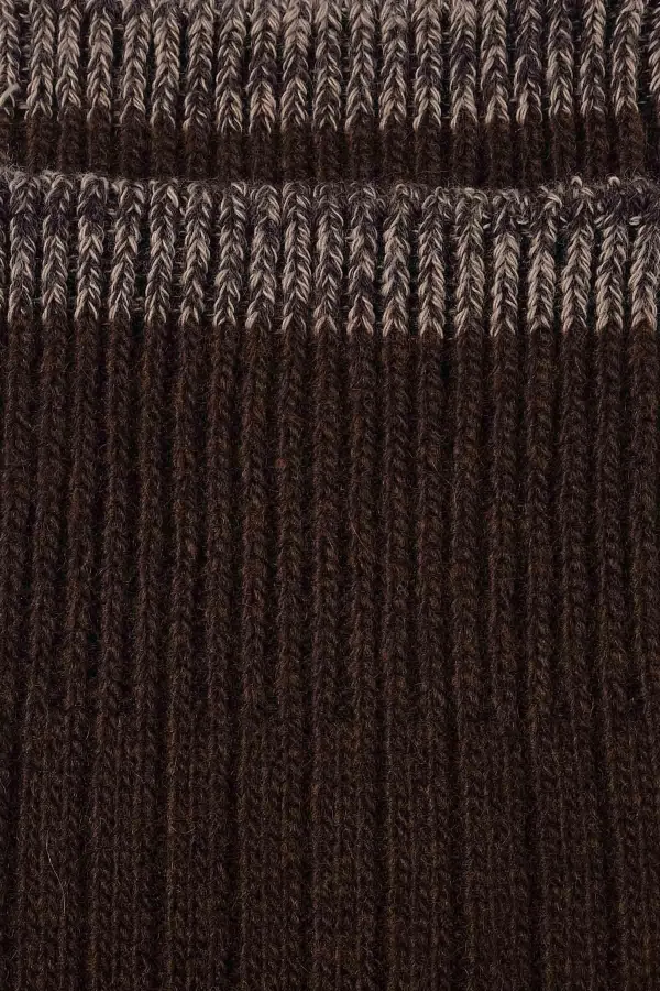 Aytuğ Men's Lambswool Single Socket Socks Brown