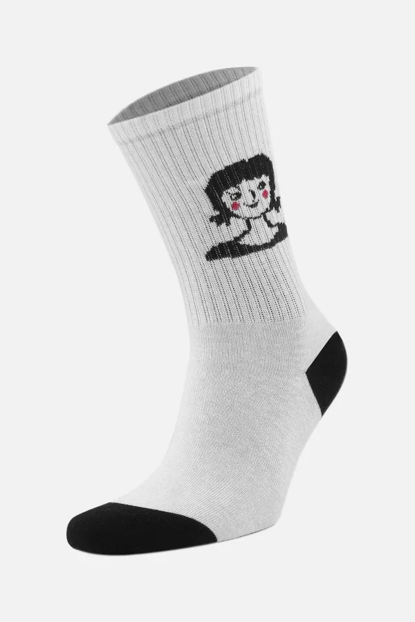 Aytuğ Women's Cotton 3 Pairs Special Boxed Ankle Socks Multicolored