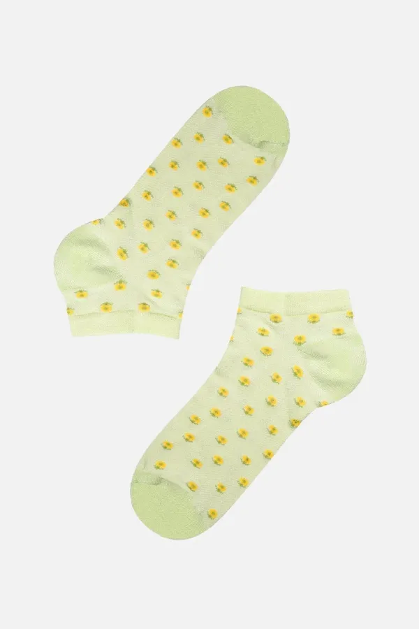 Aytuğ Kadın Bambu Tekli Patik Çorap Lime