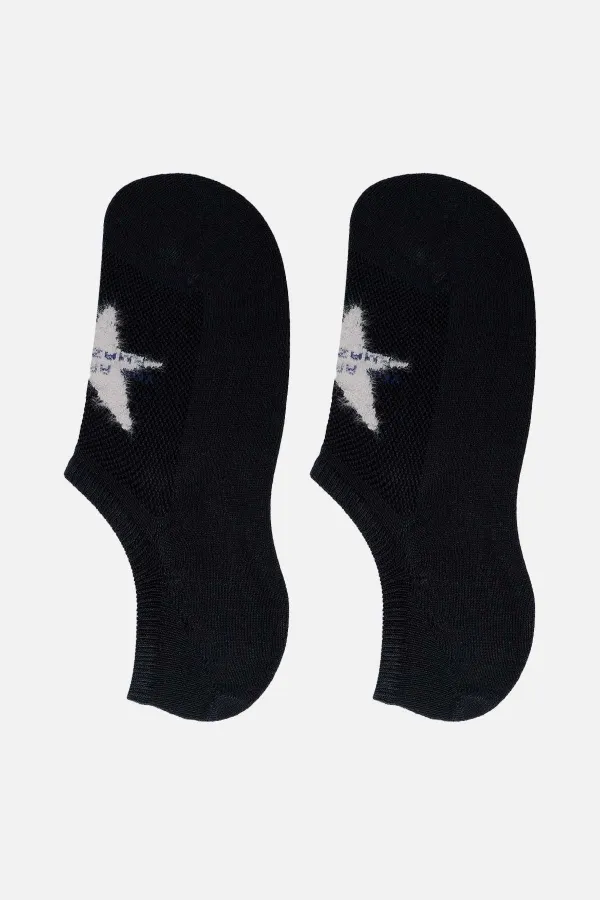 Aytuğ Women's Bamboo Single No Show Socks Black