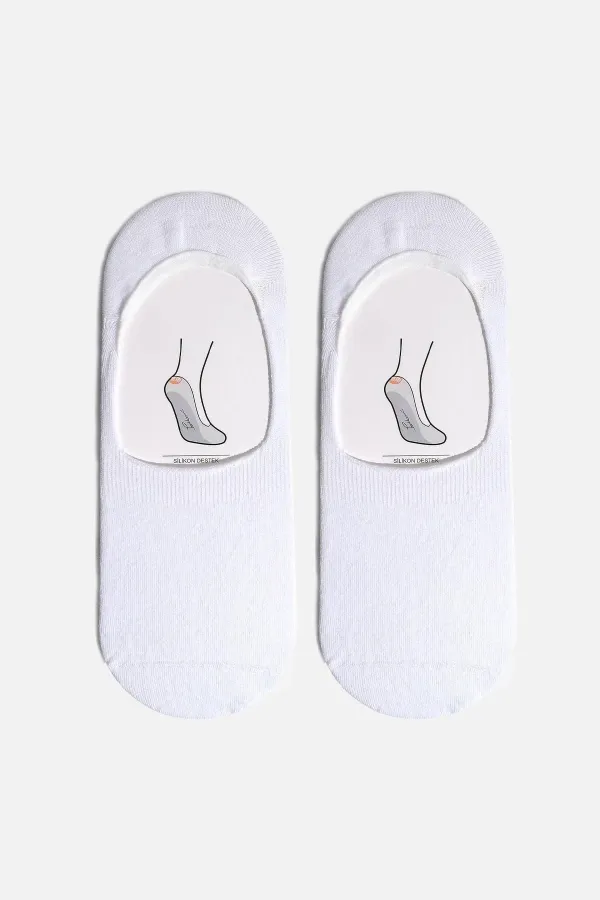 Aytuğ Men's Cotton Single Ballet Socks White