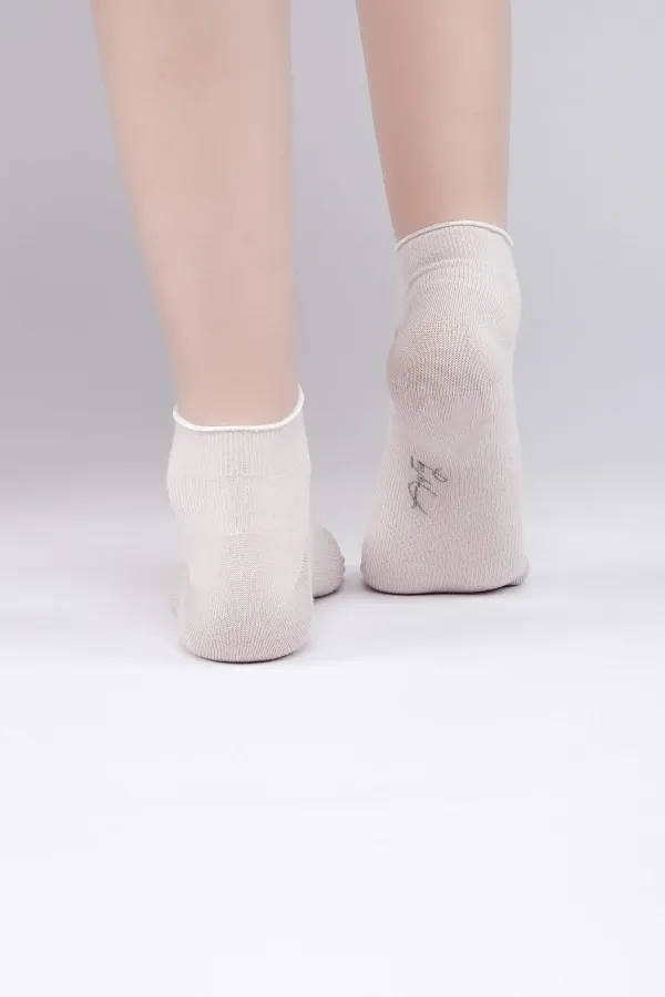 Aytuğ Women's Modal Single Sneaker Socks Grey