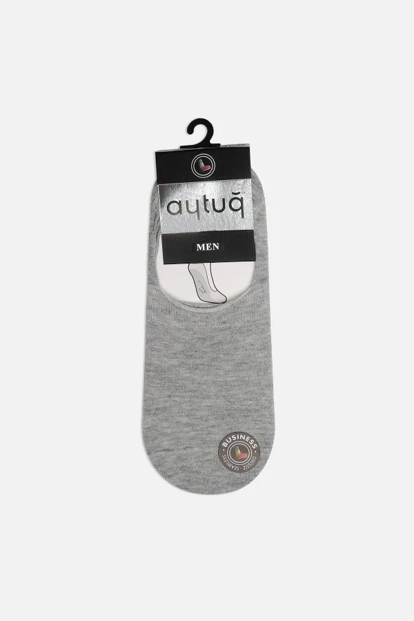 Aytuğ Men's Cotton Single Ballet Socks Grey