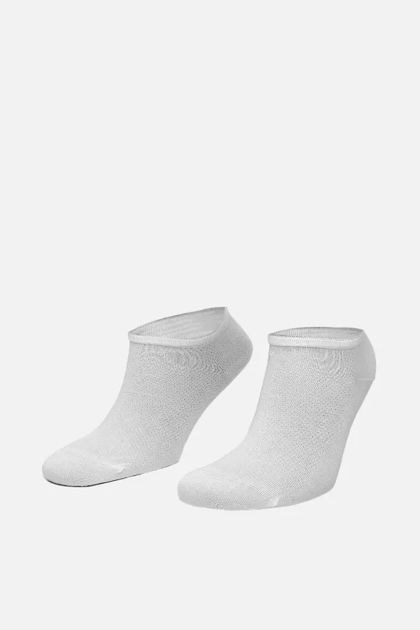Aytuğ Women's Modal Single No Show Socks White