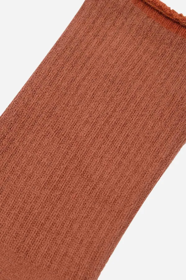 Aytuğ Women's Cotton Single Terry Sock Brown