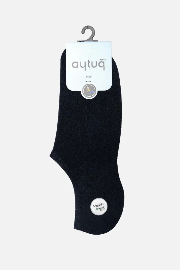Aytuğ Men's Modal Single No Show Socks Navy Blue