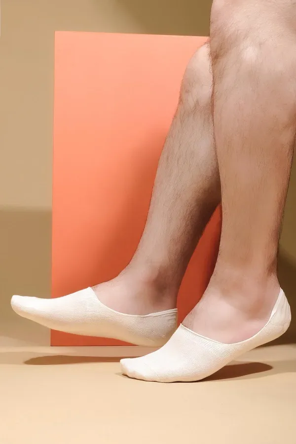 Aytuğ Men's Modal Single Ballet Socks, Ecru