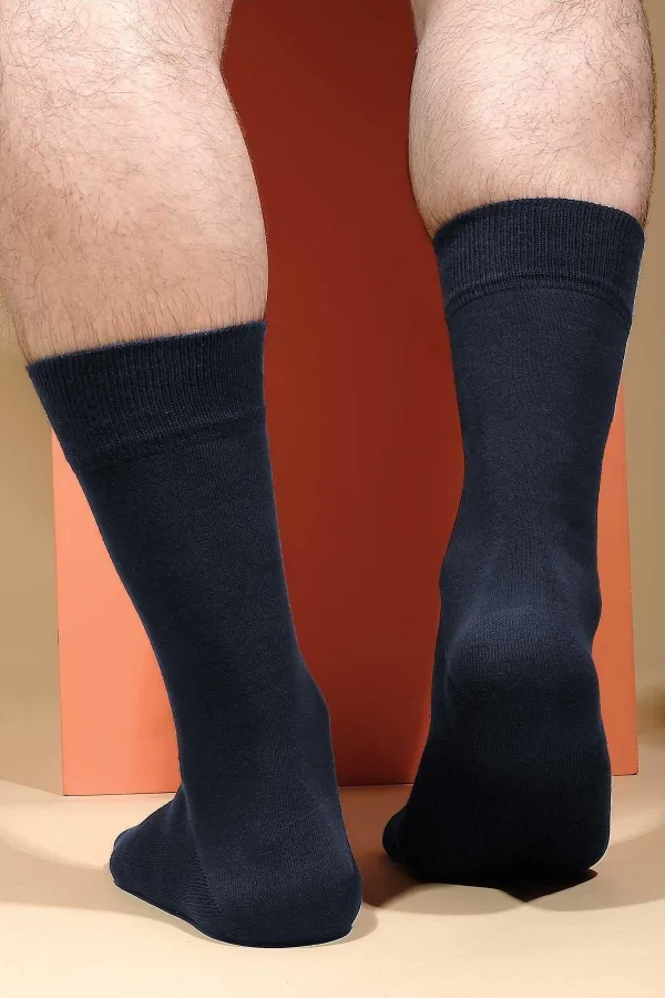 Chaussettes en coton pour homme Aytuğ, modèle à une seule chaussette, style jean.