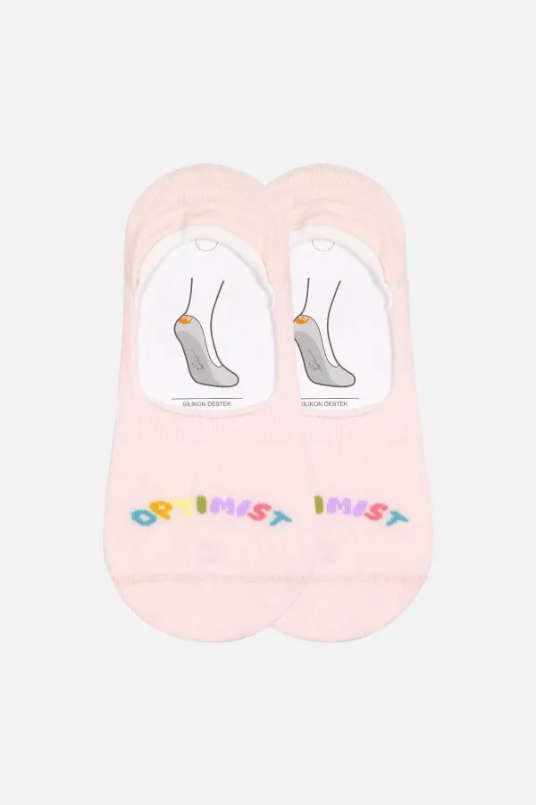 Aytuğ Women's Cotton Pair Special Boxed Ballet Socks Pink