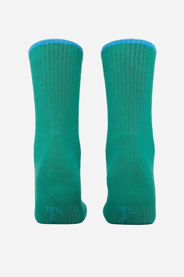Aytuğ Women's Cotton Single Terry Socks Green