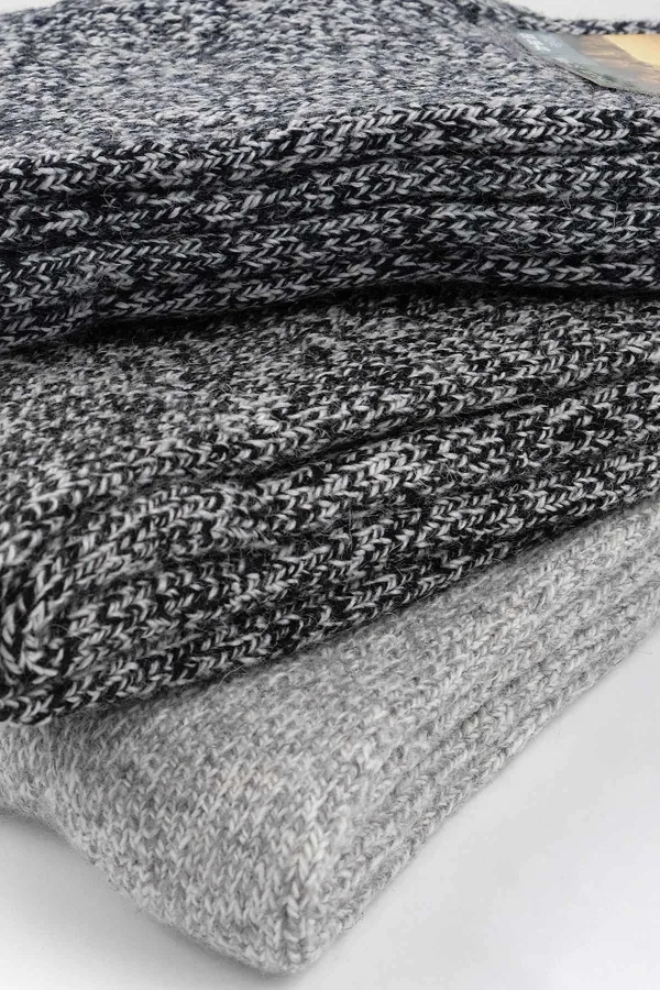 Aytuğ Men's Norweger Merino Wool Winter 3-Pack Colorful Boot Socks Multicolored