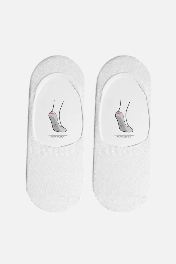 Aytuğ Men's Modal Single Ballet Socks White