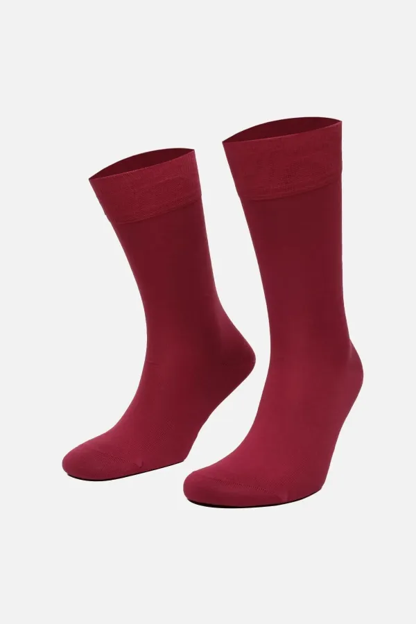 Aytuğ Men's Cotton Single Socket Socks Red