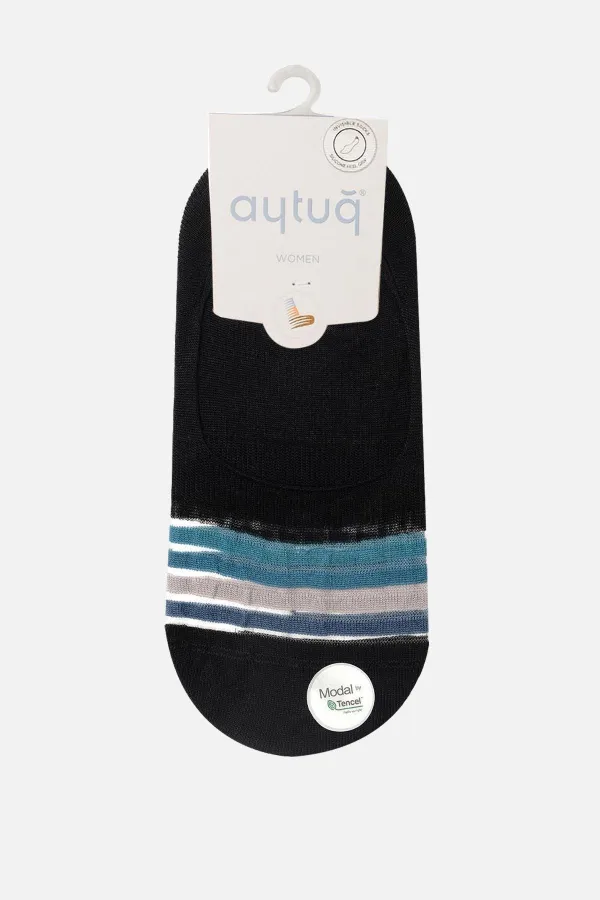 Aytuğ Women's Modal Single Ballet Socks Black