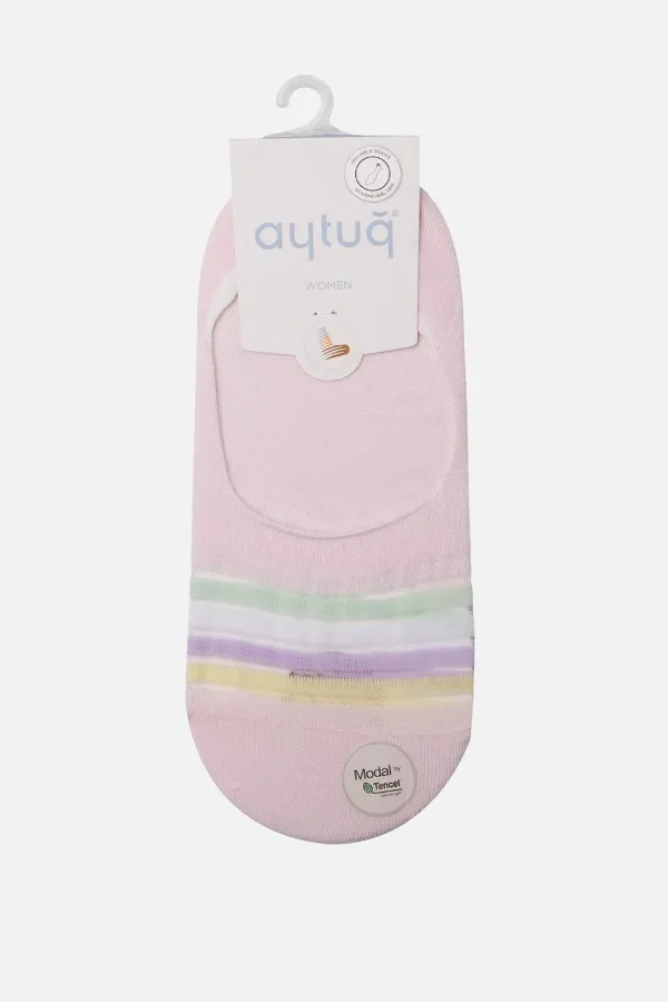 Aytuğ Women's Modal Single Ballet Socks Pink