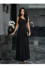 TEK OMUZ MAXİ BOY ELBİSE