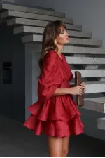 TARLATAN DETALI ELBİSE