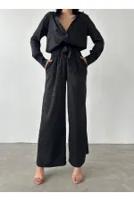 Gömlek & Pantolon Saten İkili Takım