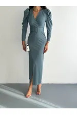 FRONT SLOTTLE DETAIL DRESS