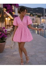 ROBE À POIS ET JUPE À BALLONS