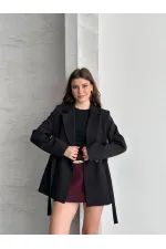 BEL AYARLI KEMERLİ CEKET