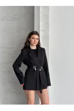 BEL AYARLI KEMERLİ CEKET