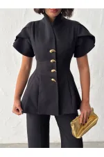 SHOULDER RUFFLE DETAIL SET