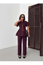 SHOULDER RUFFLE DETAIL SET