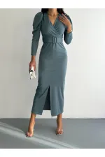 FRONT SLOTTLE DETAIL DRESS