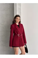 JACKET WITH ADJUSTABLE WAIST BELT