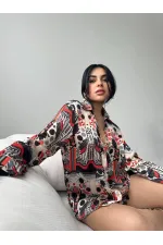 Patterned Oversize Shirt