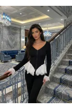 DANTEL DETAYLI İKİLİ TAKIM