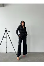 Gömlek & Pantolon Saten İkili Takım