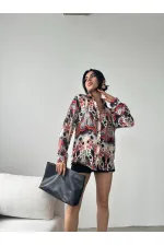 Patterned Oversize Shirt