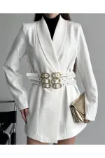 3 KEMERLİ TASARIM CEKET