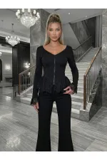 DANTEL DETAYLI İKİLİ TAKIM